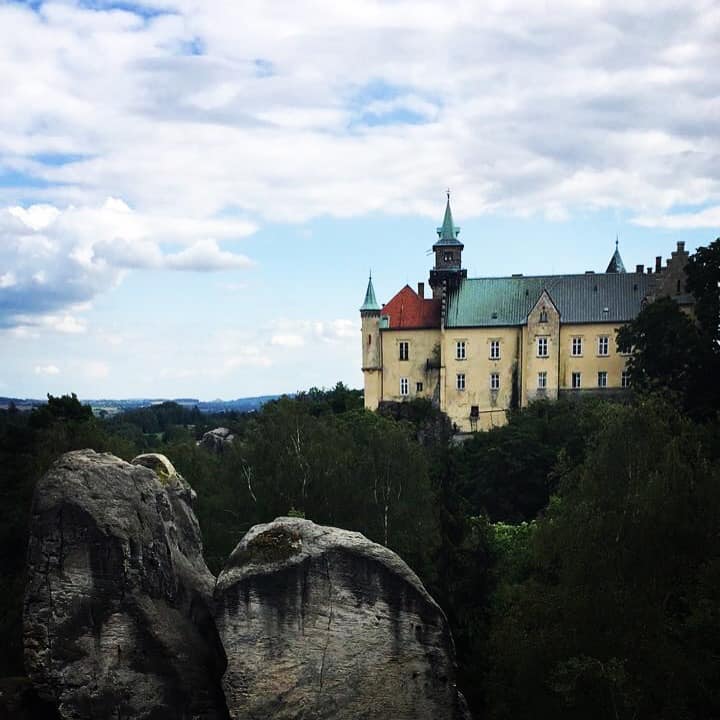 castle hotel in Hruba skala czech republic