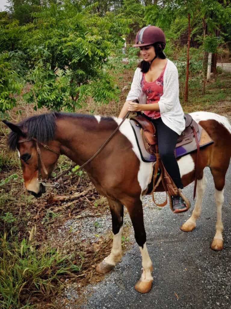 horseback riding in Khao Yai National Park