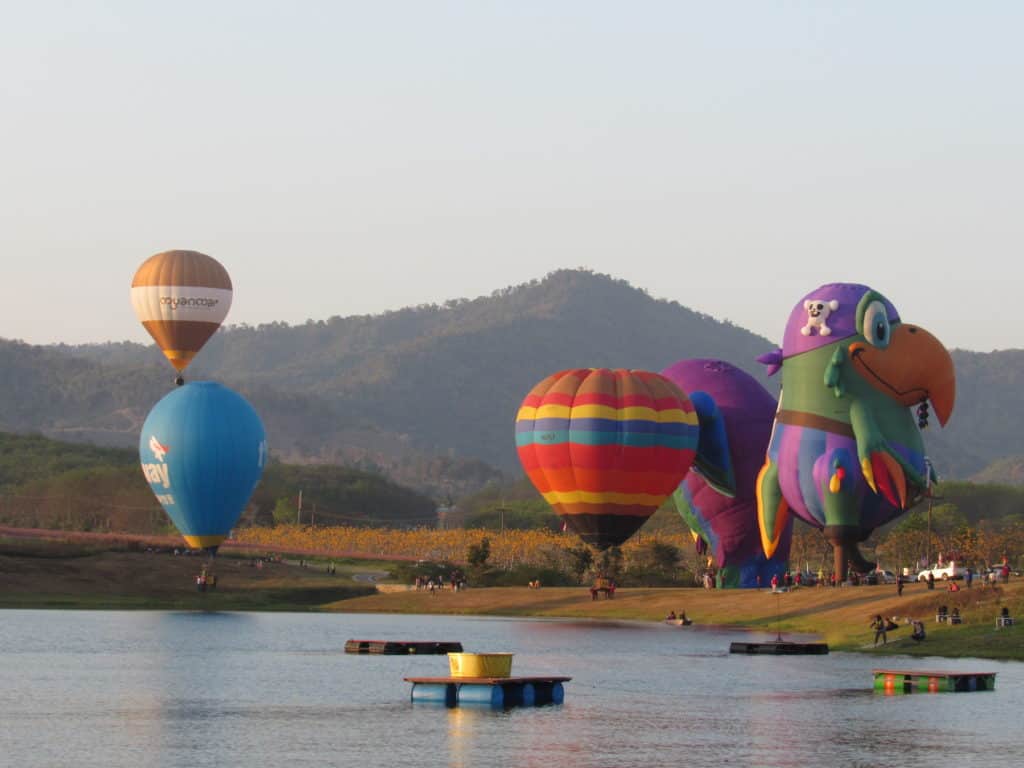 Balloon festival in Chiang Rai Thailand