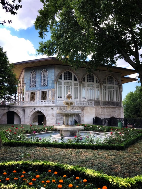 Topkapi Palace Pavilion and garden