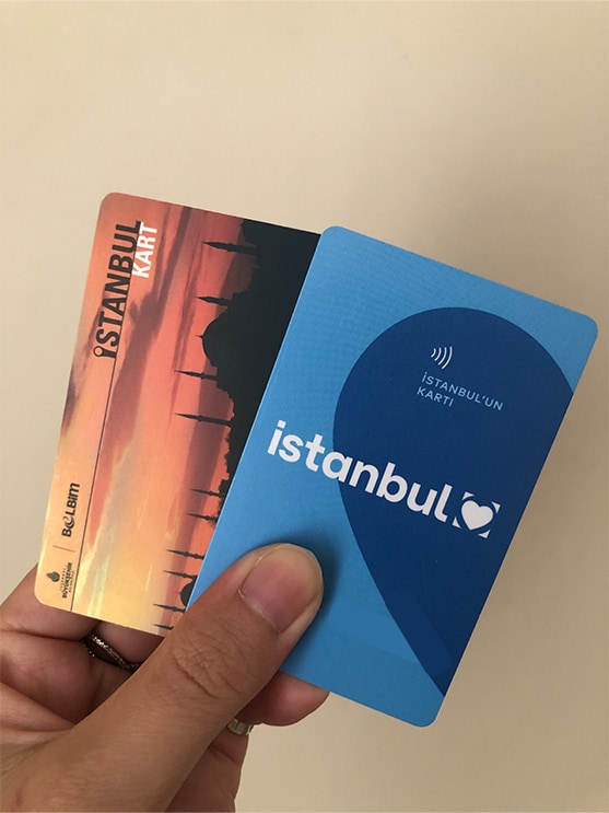 IstanbulKart cards new and old design