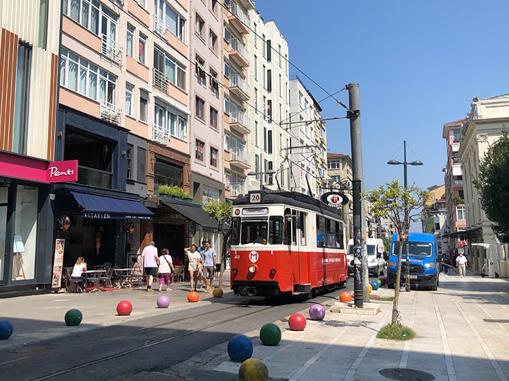 Kadikoy-Moda historic tram, best places to stay in Istanbul for tourists