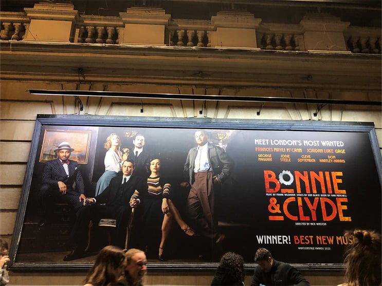 Bonnie and Clyde London promo poster